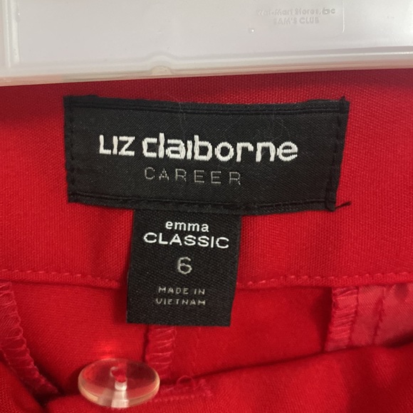 LIZ CLAIBORNE red Classic Pants - Picture 3 of 6